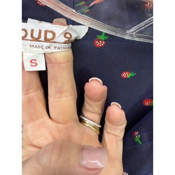 Vintage Cloud 9 Rain Jacket Women's Small Green Hooded Lined Long Sleeve Pockets - Picture 5 of 6